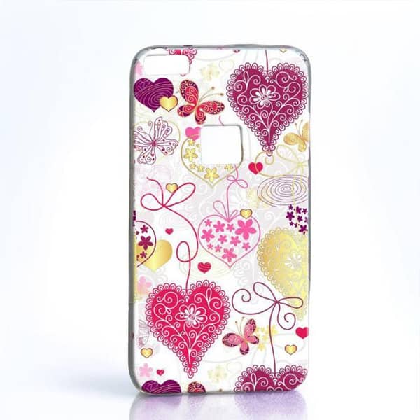 Soft Back Cover for Huawei P10 Lite – Love Printed Case in Shockproof Silicone