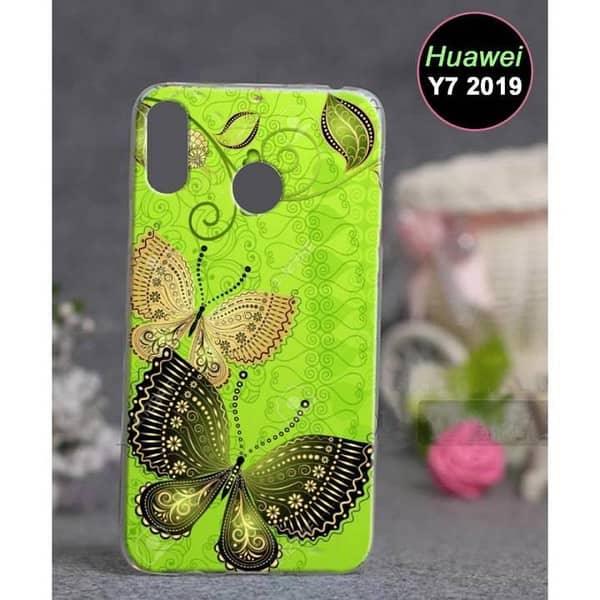 Huawei Y7 Prime 2019 Back Cover — Butterfly Design Soft Silicone Case