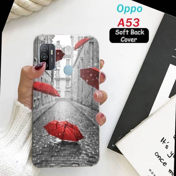 Oppo A53 Back Cover - Rain Design Soft Silicone Case