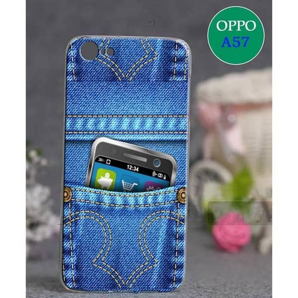 Oppo A57 Print Design Soft Silicone Back Cover