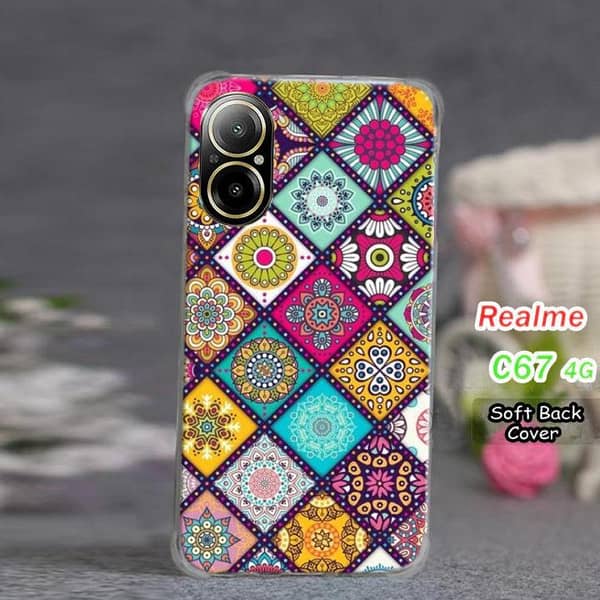 Realme C67 4G Floral Art Soft Silicone Back Cover