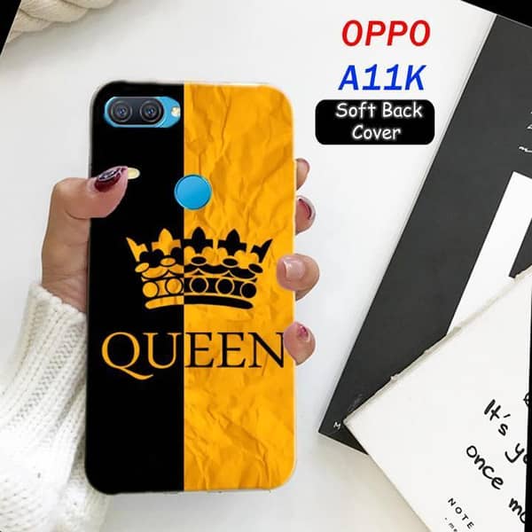 Oppo A11K Soft Silicone Back Cover with Queen Design