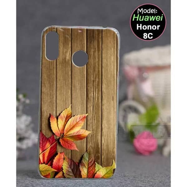 Huawei Honor 8C Back Cover - Print Design Soft Silicone Case