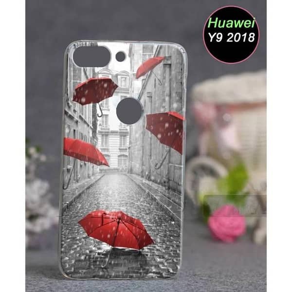 Huawei Y9 (2018) Back Cover - Rain Design Soft Silicone Case