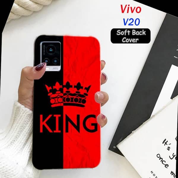 Vivo V20 Back Cover by King Design — Soft Silicone Case