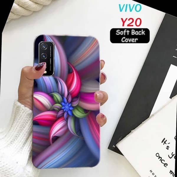 Vivo Y20 Floral Soft Silicone Back Cover