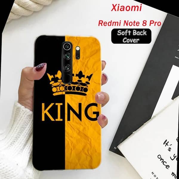 Xiaomi Redmi Note 8 Pro Back Cover by King Design — Soft Silicone Case