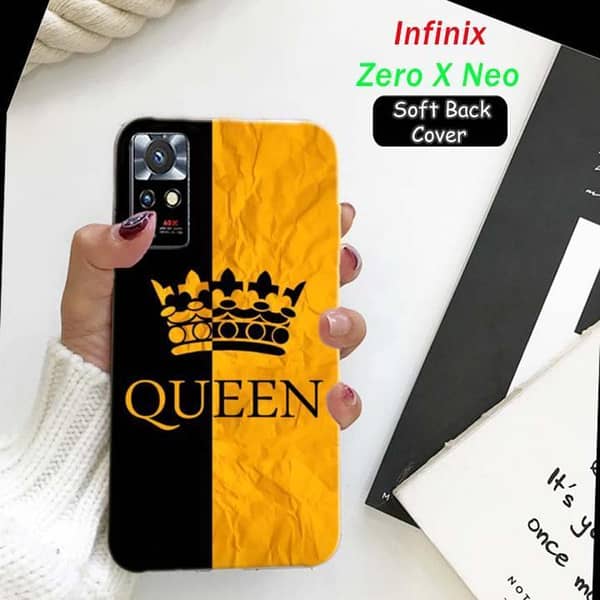 Infinix Zero X Neo Back Cover – Queen Design Soft Silicone Case