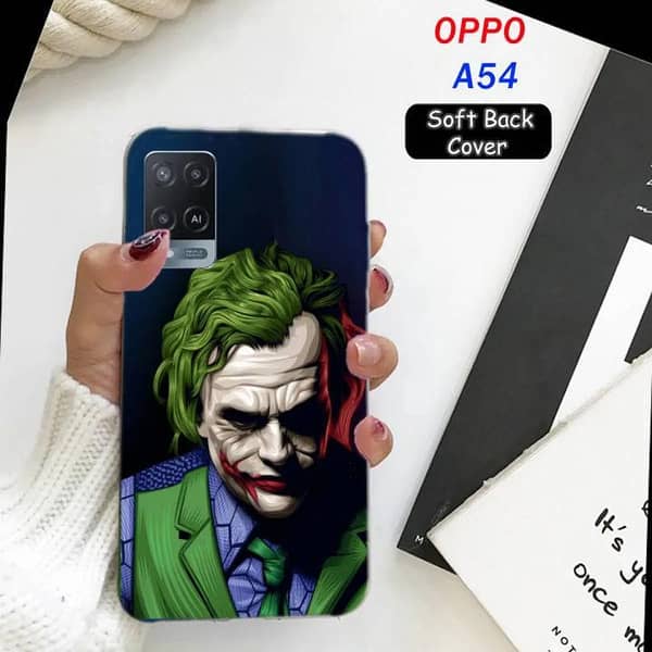 Oppo A54 Back Cover with Joker Design - Soft Silicone Case