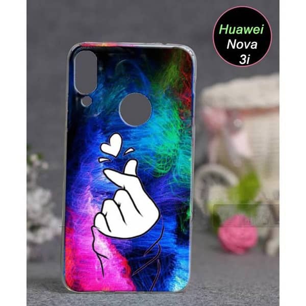 Huawei Honor 8X Back Cover - Soft Silicone Case with Heart Design