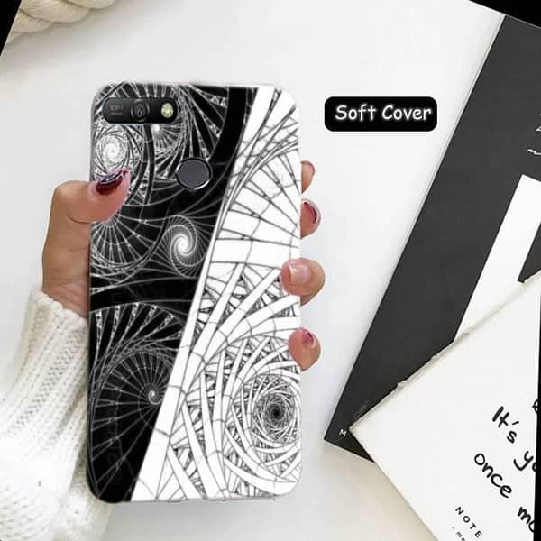 Huawei Y6 Prime 2018 Floral Soft Silicone Back Cover