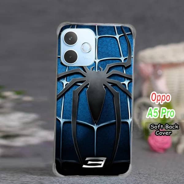 Oppo A5 Pro Back Cover: Spider-Man Design Soft Silicone Case