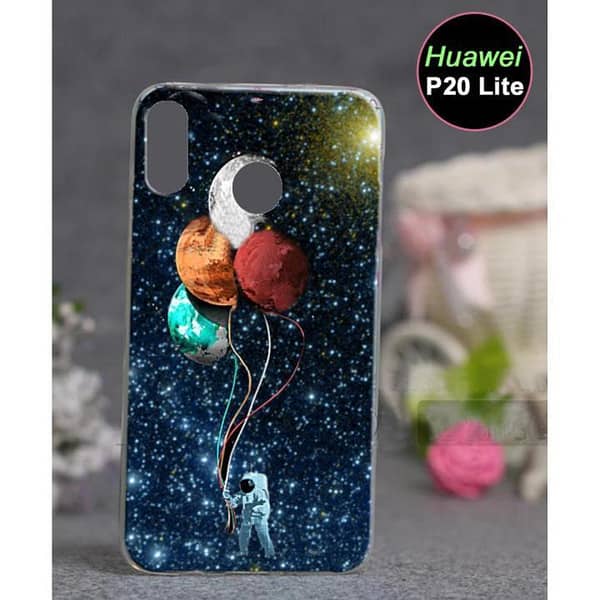 Huawei P20 Lite Back Cover in Space Design: Soft Silicone Case