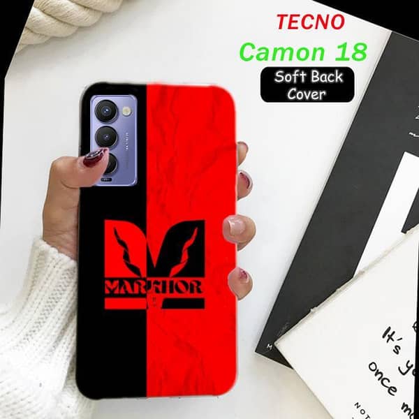Tecno Camon 18 Back Cover — Markhor Design Soft Silicone Case
