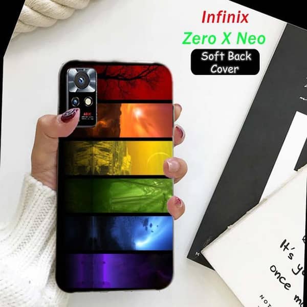 Infinix Zero X Neo Back Cover - Art Design Soft Silicone Case