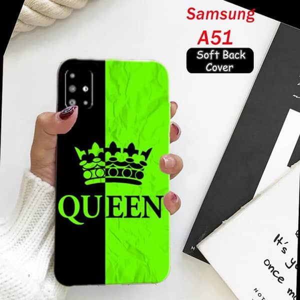 Samsung A51 Back Cover: Queen Design Soft Silicone Case
