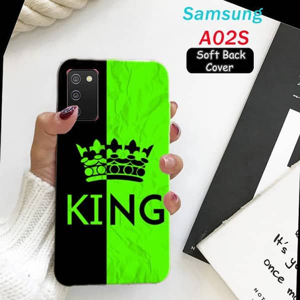 Samsung A02S Back Cover - King Design Soft Silicone Case