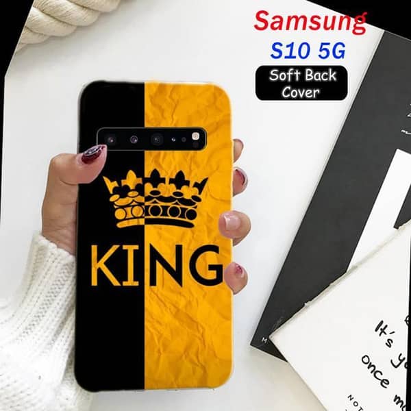 King Design Soft Silicone Back Cover for Samsung S10 5G