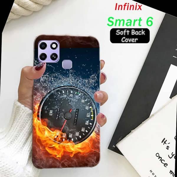 Infinix Smart 6 Back Cover – Speed Design Soft Silicone Case