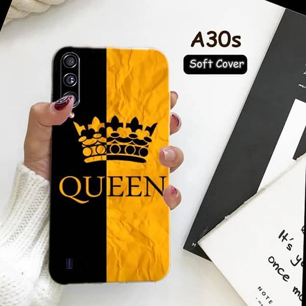 Queen Design Soft Silicone Back Cover for Samsung A30S