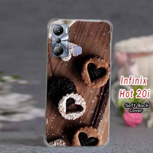 Infinix Hot 20i Back Cover - Chocolate Design Soft Silicone Case