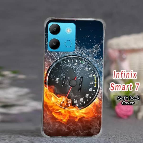 Infinix Smart 7 Back Cover — Speed Design Soft Silicone Case