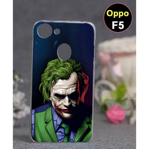 Oppo F5 Back Cover - Joker Design Soft Silicone Case