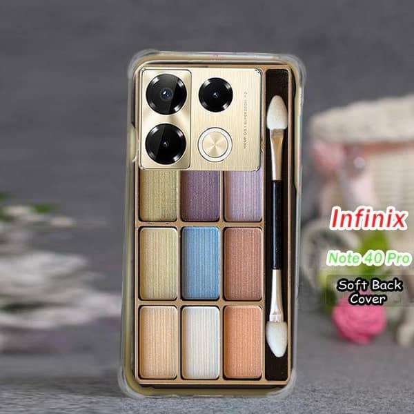 Infinix Note 40 Pro Back Cover – Makeup Design Soft Silicone Case