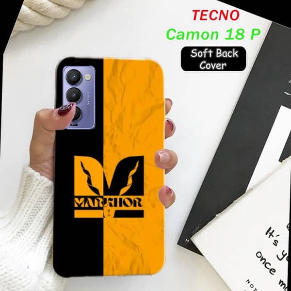 Tecno Camon 18P Back Cover – Markhor Design Soft Silicone Case