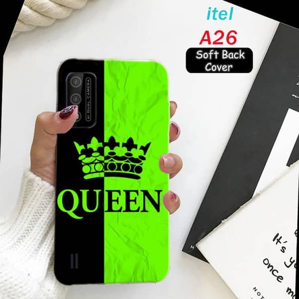 Itel A26 Back Cover - Queen Design Soft Silicone Case