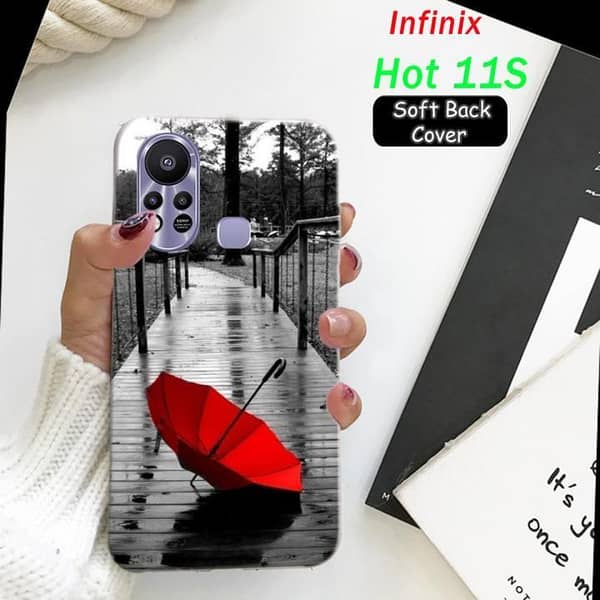 Infinix Hot 11S Rain Design Soft Silicone Back Cover