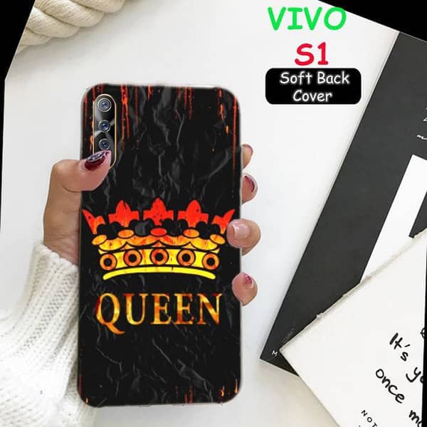 Vivo S1 Back Cover – Soft Silicone Case with Girls Print