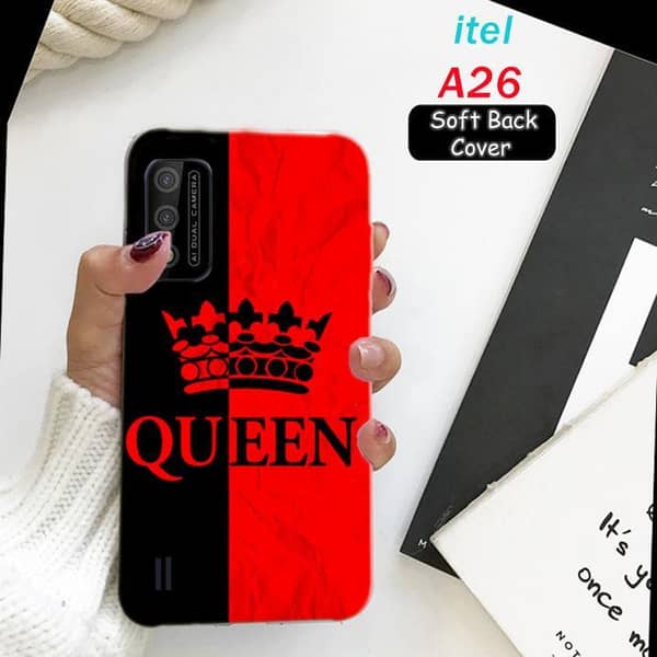 Itel A26 Back Cover - Queen Design Soft Silicone Case