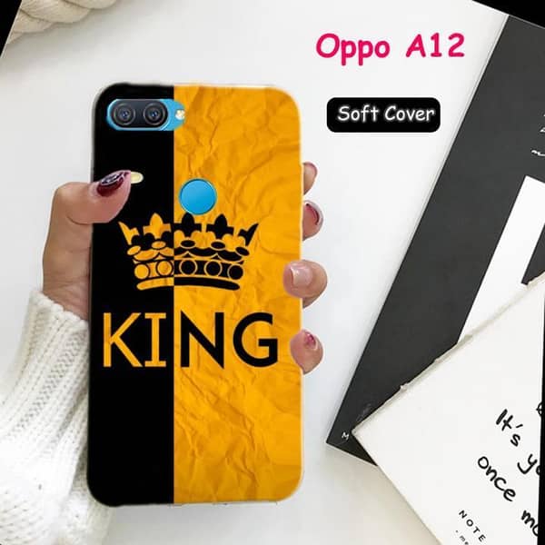 Oppo A12 Back Cover by King Design – Soft Silicone Case