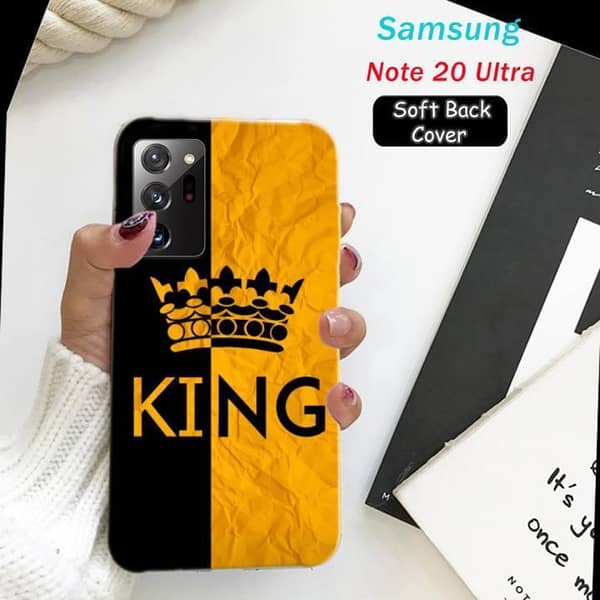 King Design Soft Silicone Back Cover for Samsung Note 20 Ultra