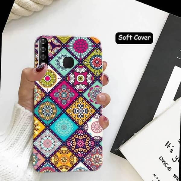 Infinix Smart 3 Plus X627 Back Cover – Floral Silicone Case, Slim and Flexible