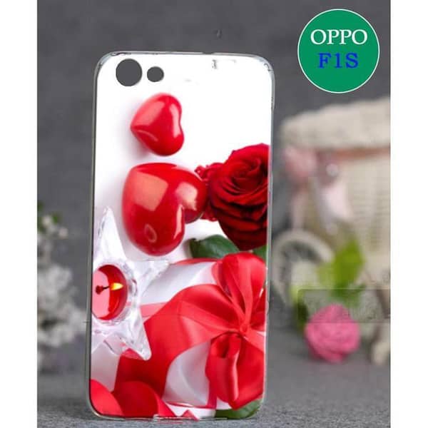 Oppo F1S Soft Silicone Back Cover with Love Design