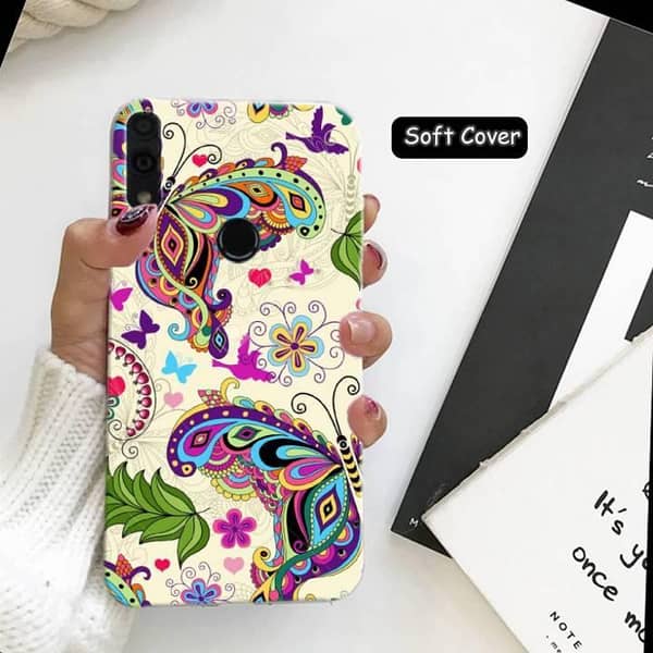 Huawei Honor 10 Lite Back Cover — Butterfly Print Soft Silicone Case