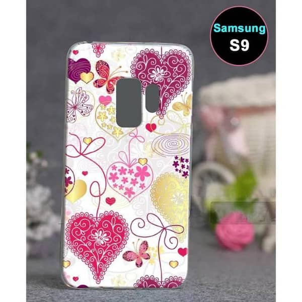 Samsung S9 Back Cover - Love Design Soft Silicone Case