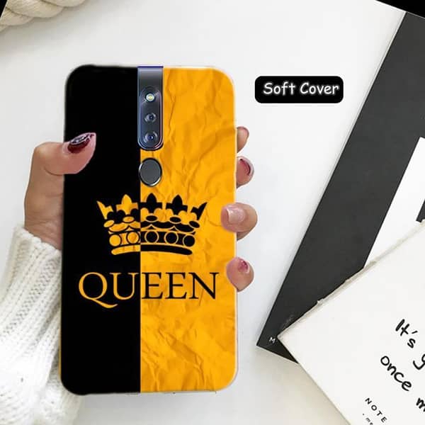 Oppo F11 Pro Back Cover - Queen Design Soft Silicone Case