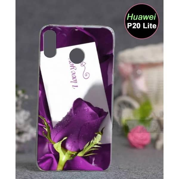 Huawei P20 Lite Back Cover – Love Design Soft Silicone Case