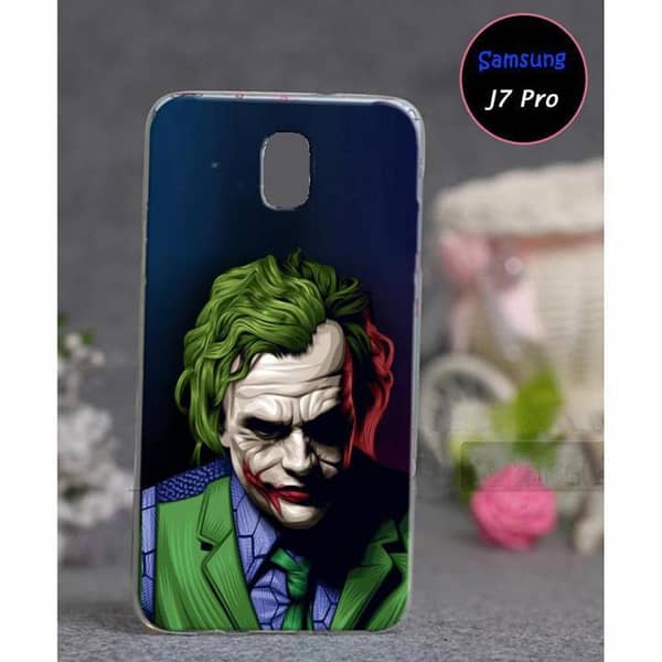 Samsung J7 Pro Back Cover: Joker Design Soft Silicone Case