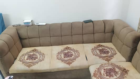 L shaped sofa available for sale
