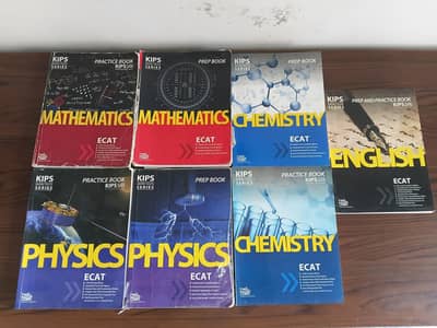 ECAT USED Books Set of 7  Condition (New only one time used)