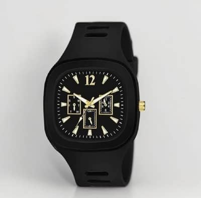Stylish flexible Plastic strap Watches for men