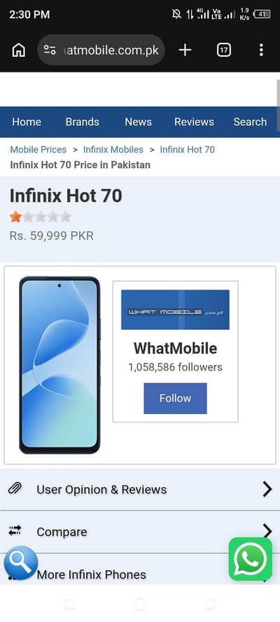 Infinix Other Model hot 70