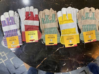 leather labour gloves