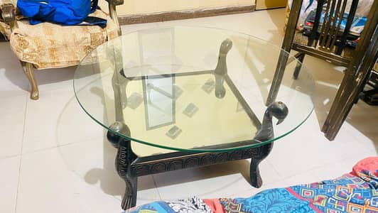 table 41 inch length 40 inch width of mirror and one side table includ