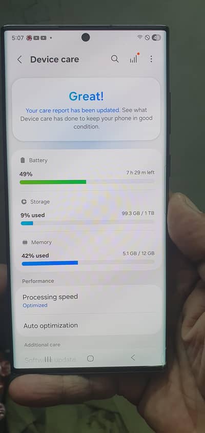s22 ultra 12/1tb pta approved no dot clear with charger