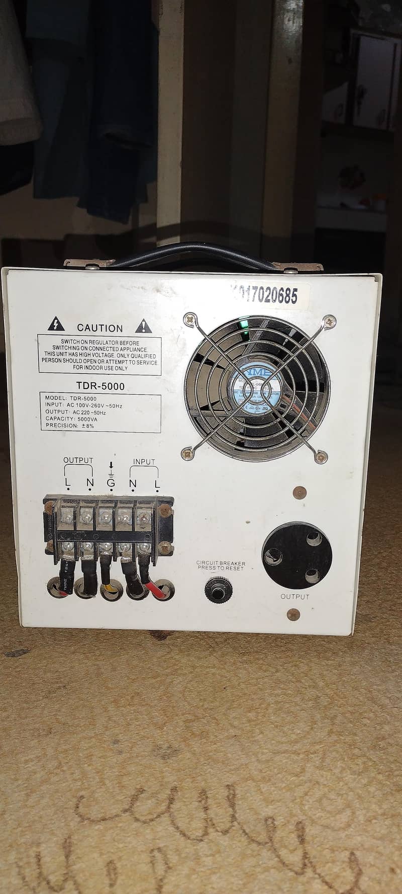 TDR-5000 5KVA STABILIZER AUTOMATIC 2